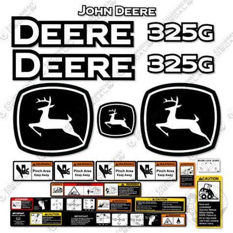 skid steer safety decals|john deere skid steer decals.